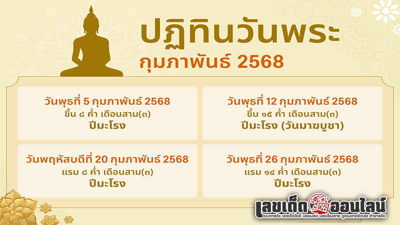 รูปภาพของปฏิทินวันพระของ lekdedonline